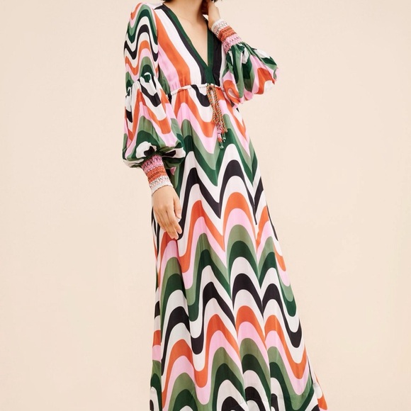 FARM Rio  Wave Gradient Maxi Dress - Picture 2 of 3